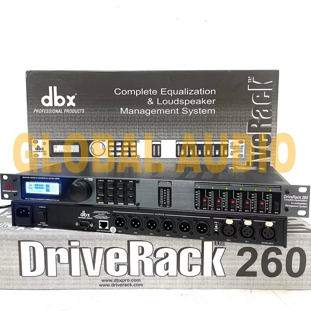 Speaker Management DriveRack DBX 260 , DBX PA , DBX PA2 Grade A 3 pilihan Dbx bagus ( Bisa COD )