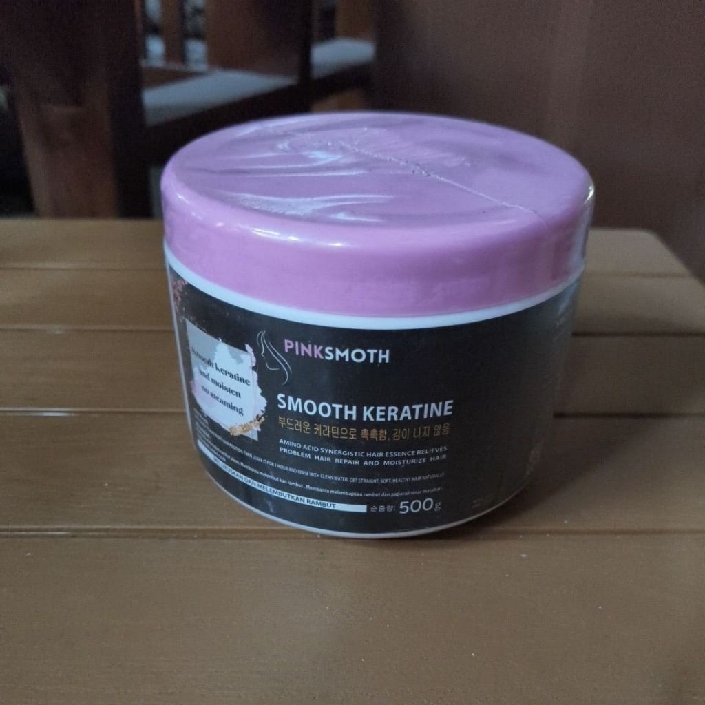 PINKSMOTH KERATINE PELURUS RAMBUT 500g