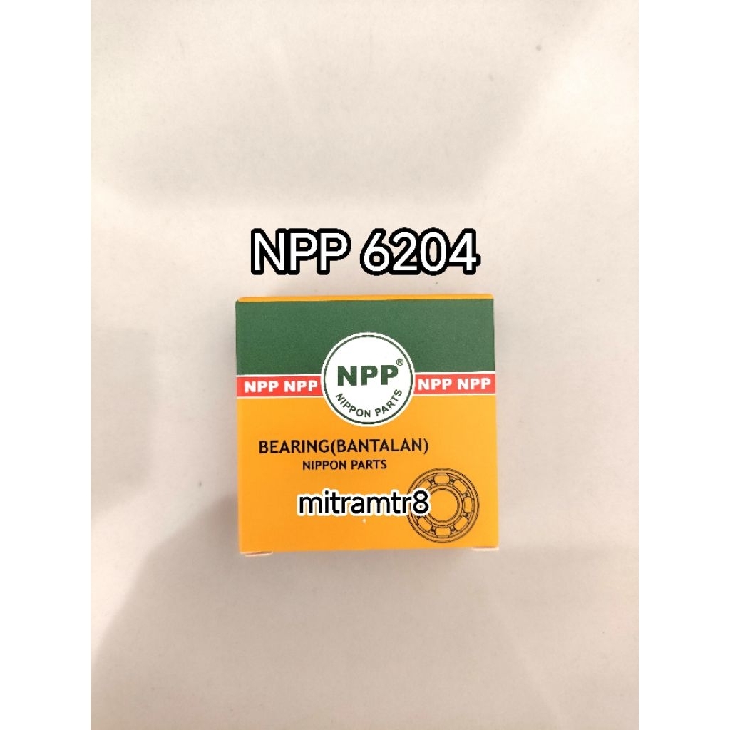 NPP BEARING 6204 UNTUK MOTOR HONDA,YAMAHA,SUZUKI