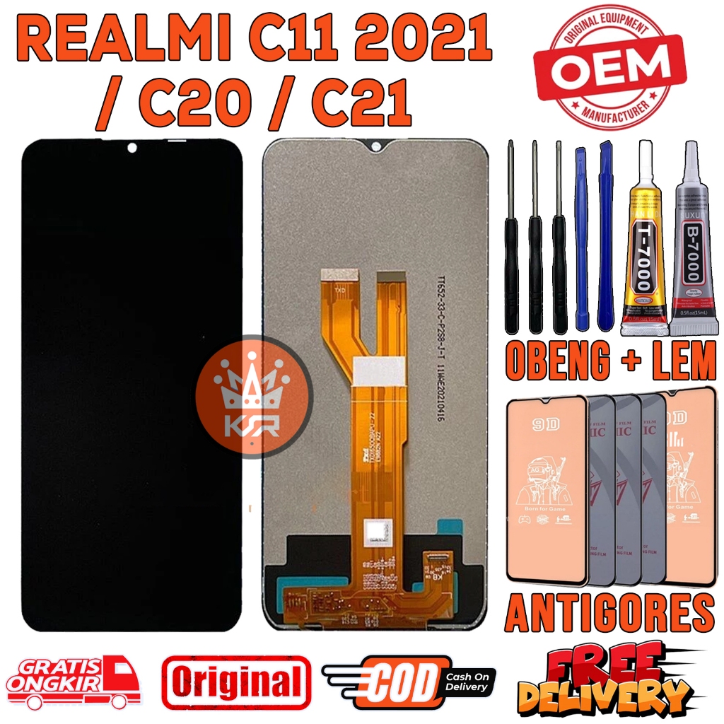 Lcd Touchscreen REALME C11 2021 / C21 / C21 ORI OEM lCD Lcd Touchscreen Fullset