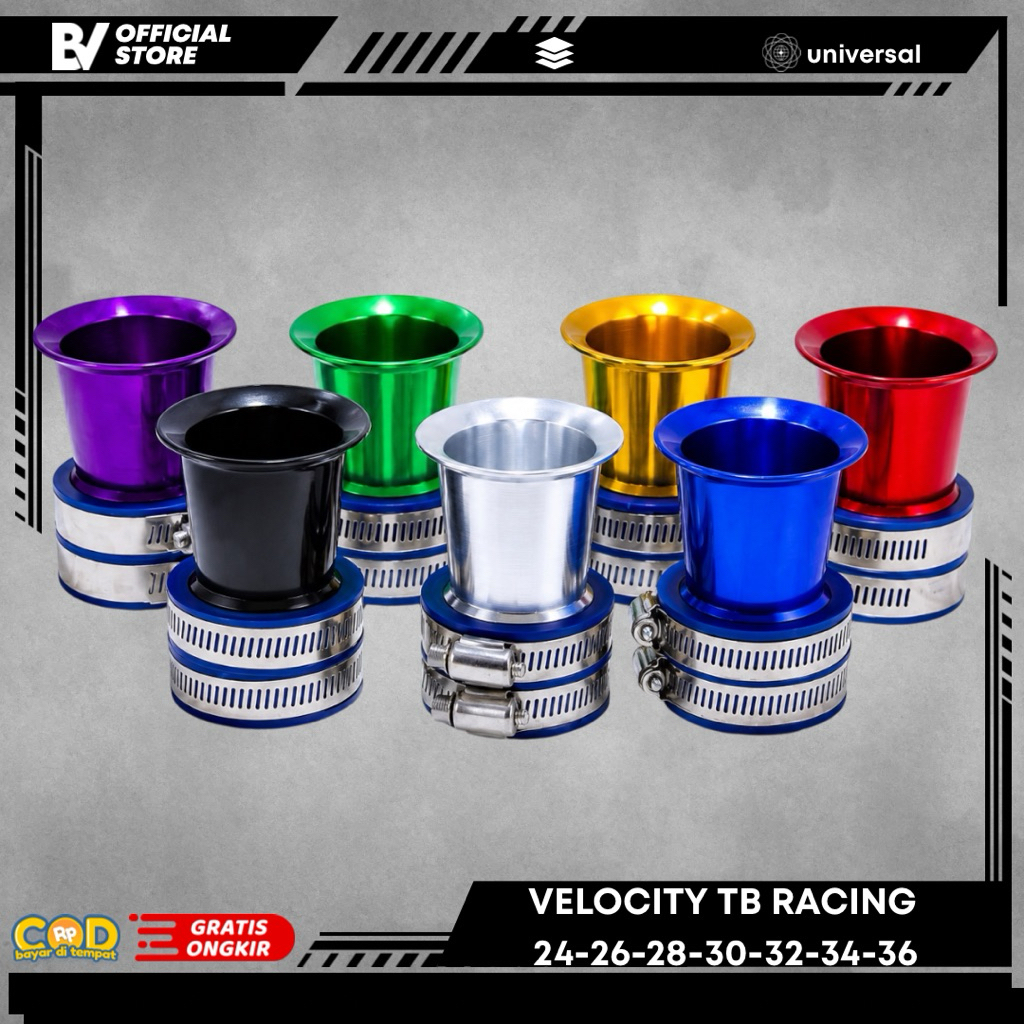 Velocity throttle body TB racing 28/30/32/34 beat vario 125 150 scoopy nmax pcx aerox vixion cbr TB 