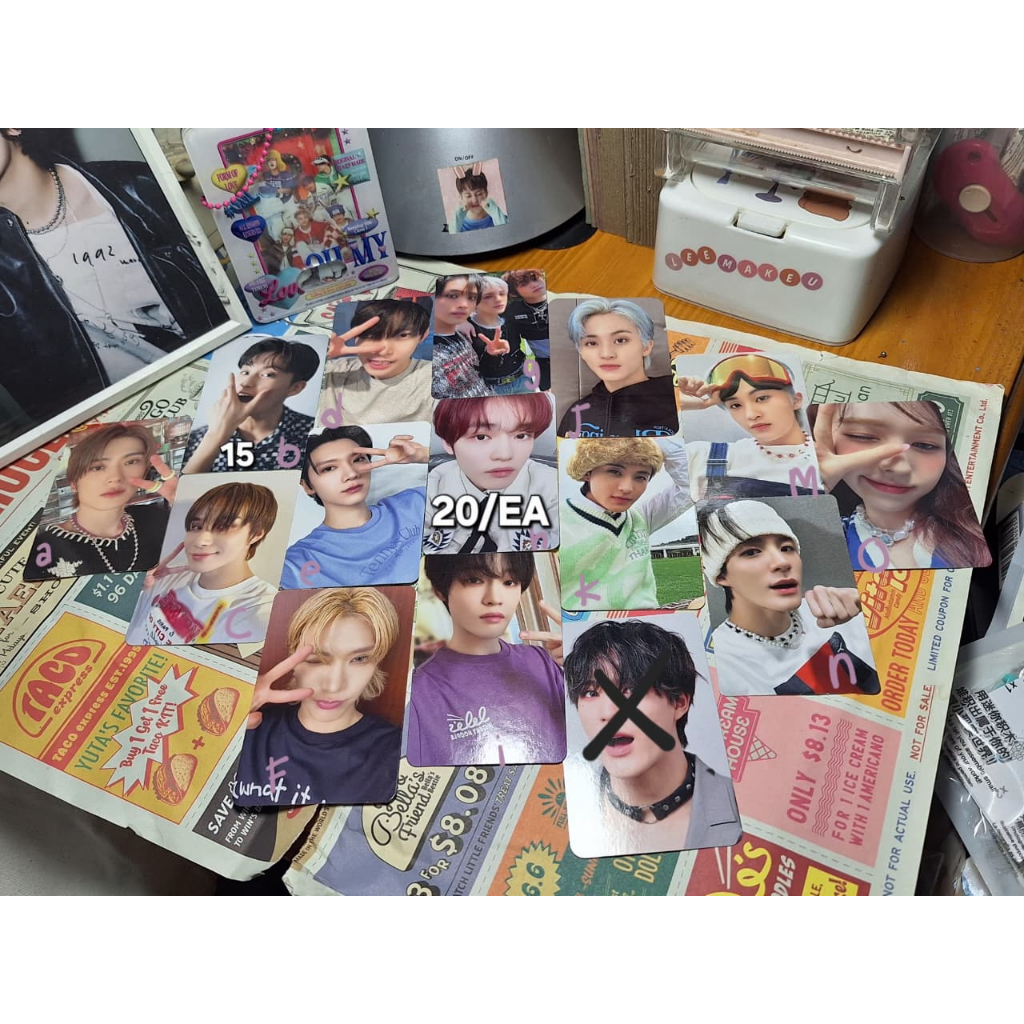 wts || want to sell photocard pc ina  * jaehyun trading card ay-yo  * tc jungwoo, doyoung, ten, chen