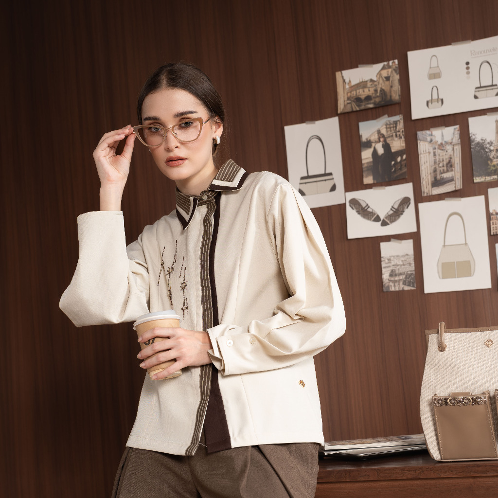 VAIA Atelier - Atasan Kemeja Wanita Elyra