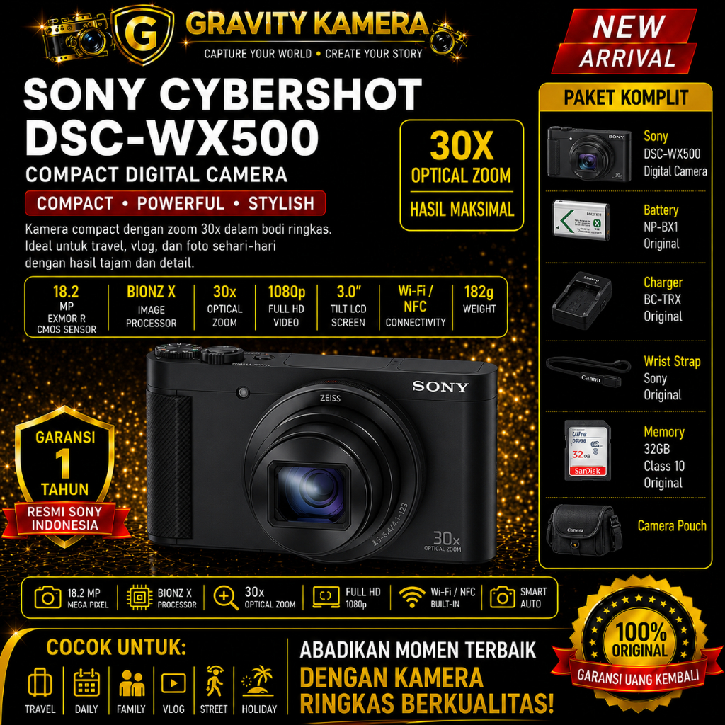 SONY CYBERSHOT DSC-WX500 / SONY DSC-WX500 / SONY WX500
