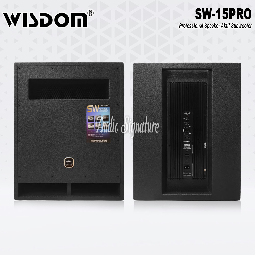 Speaker Aktif Subwoofer 15 Inch WISDOM SW15PRO | SW 15 PRO | SW 15PRO Original