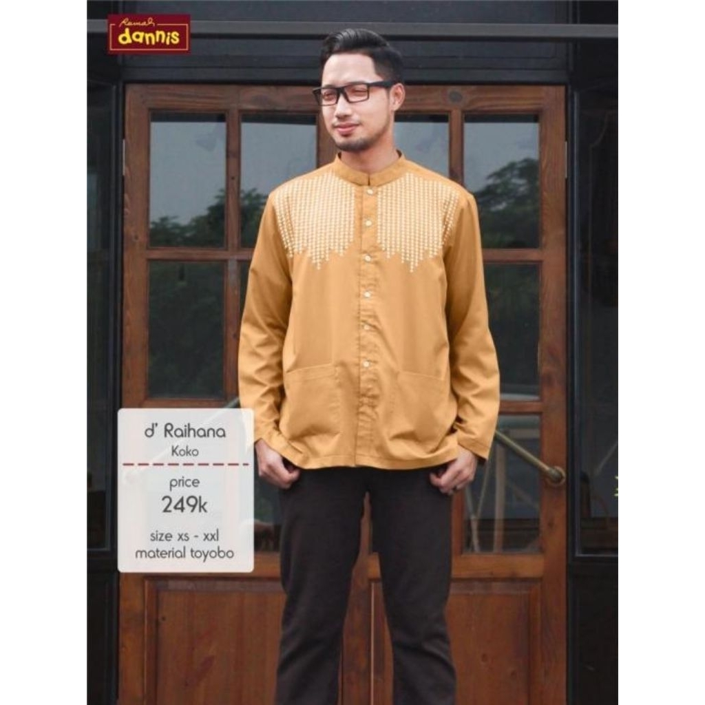 Dannis Koko Dewasa Baju Muslim Perlengkapan Shalat Pria
