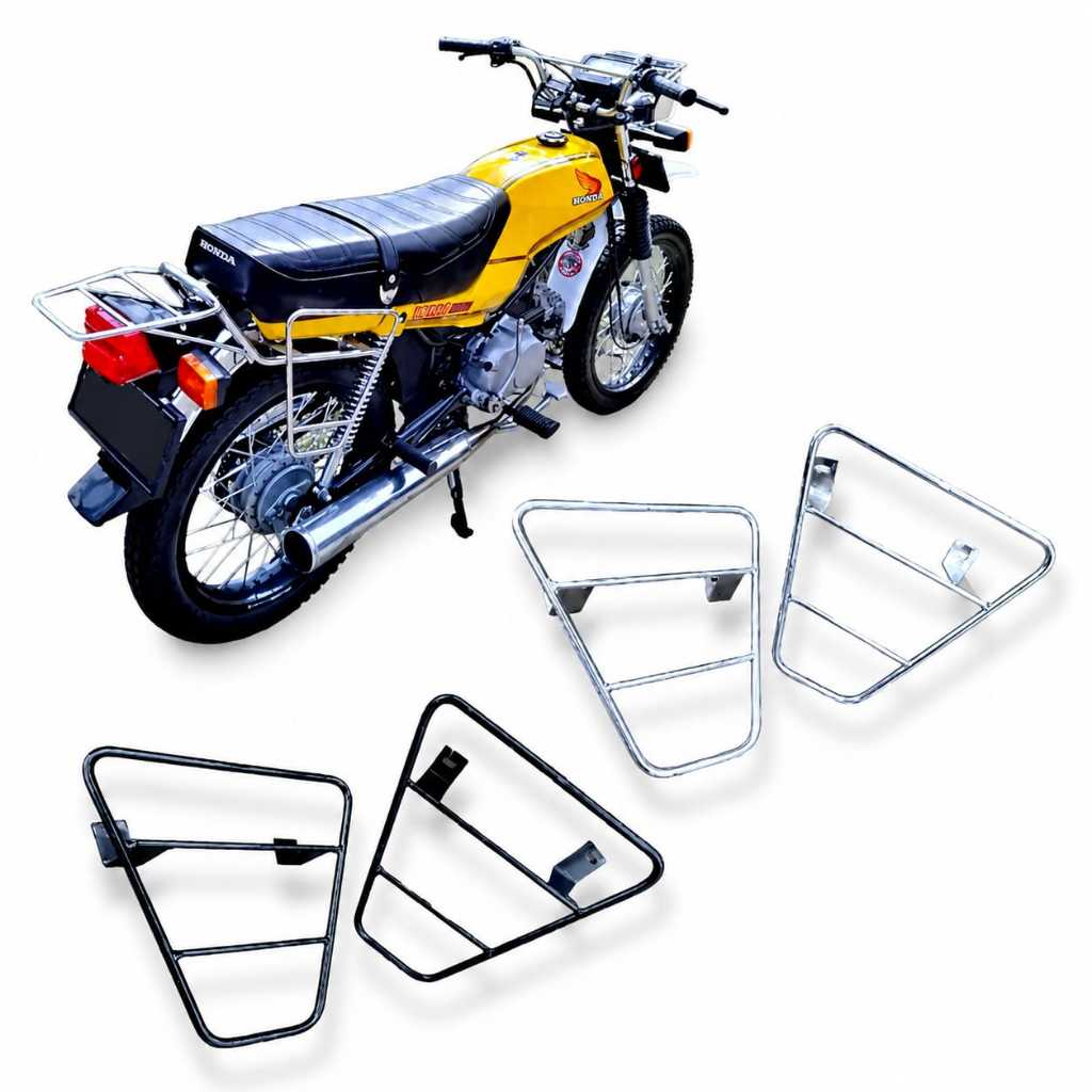 Dudukan tas begel samping honda win win100 side bag samping honda win100
