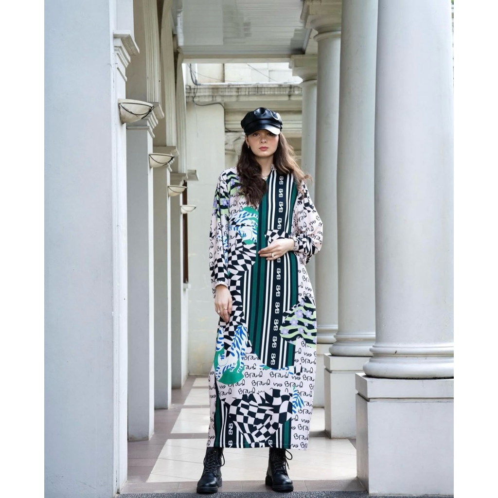 Preloved Raydheen Kaftan Dress - BNB Brand No Brand - (Emerald Green)