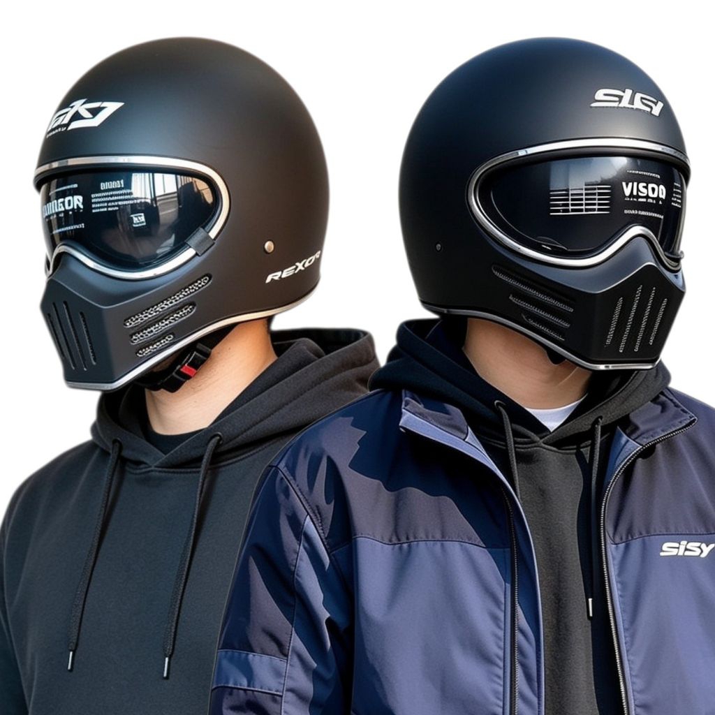 MLA SKJ REXOR CAKIL BOMBER INER VISOR - HELM MLA FULL FACE CAKIL RETRO VINTAGE ORIGINAL SKJ MLA Soli