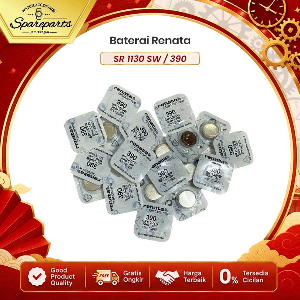 Baterai RENATA 390 Renata SR1130SW Renata 1130 SR1130 Renata 390 / SR 1130 SW Original