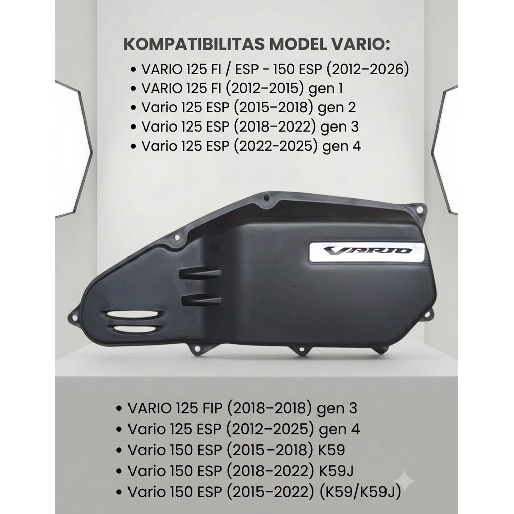 Filter Box Vario Slim Vario 150 ESP 2015-2022 K59/K59J Saringan Udara FilterBox