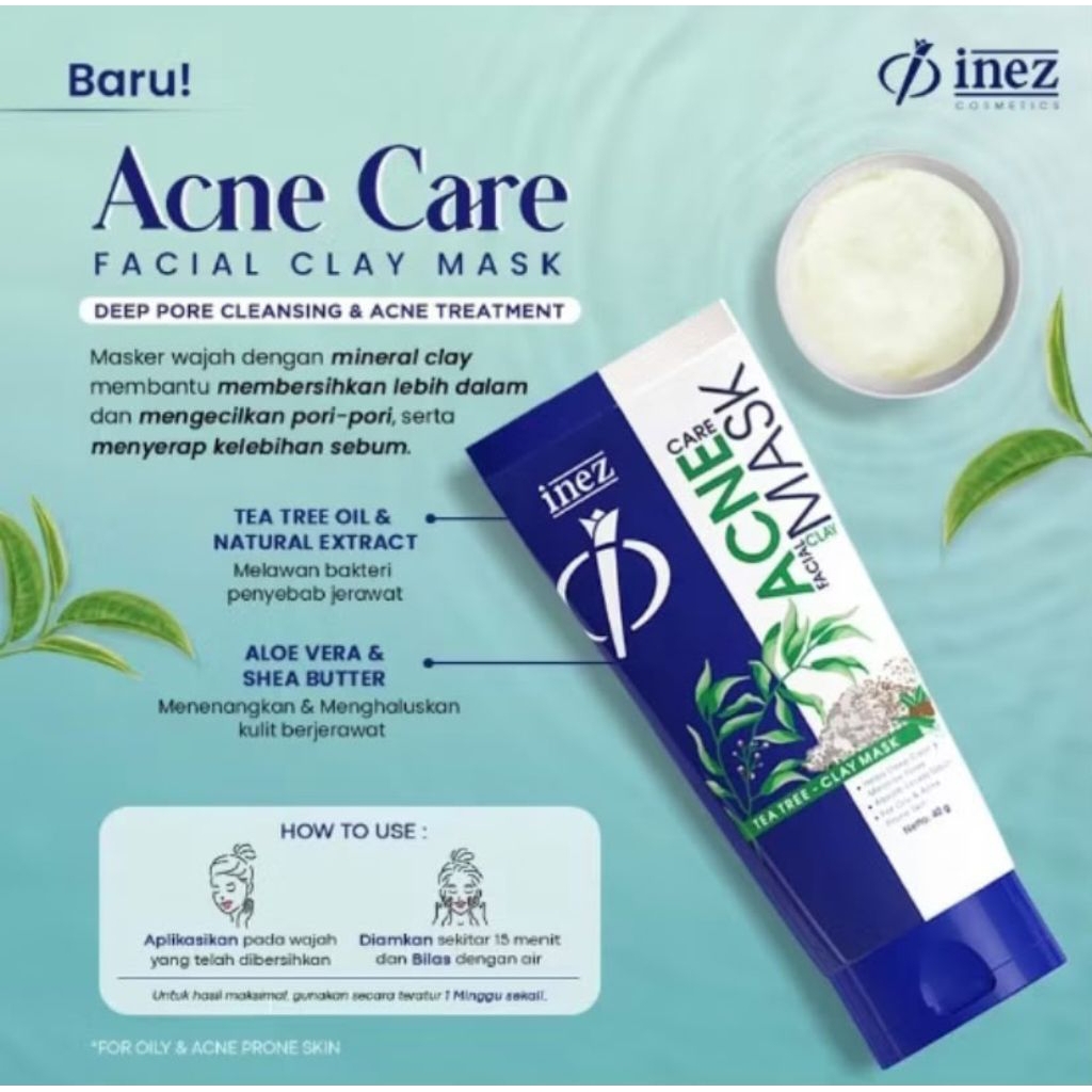 Inez mask peel-off vitamin C/acne care facial mask