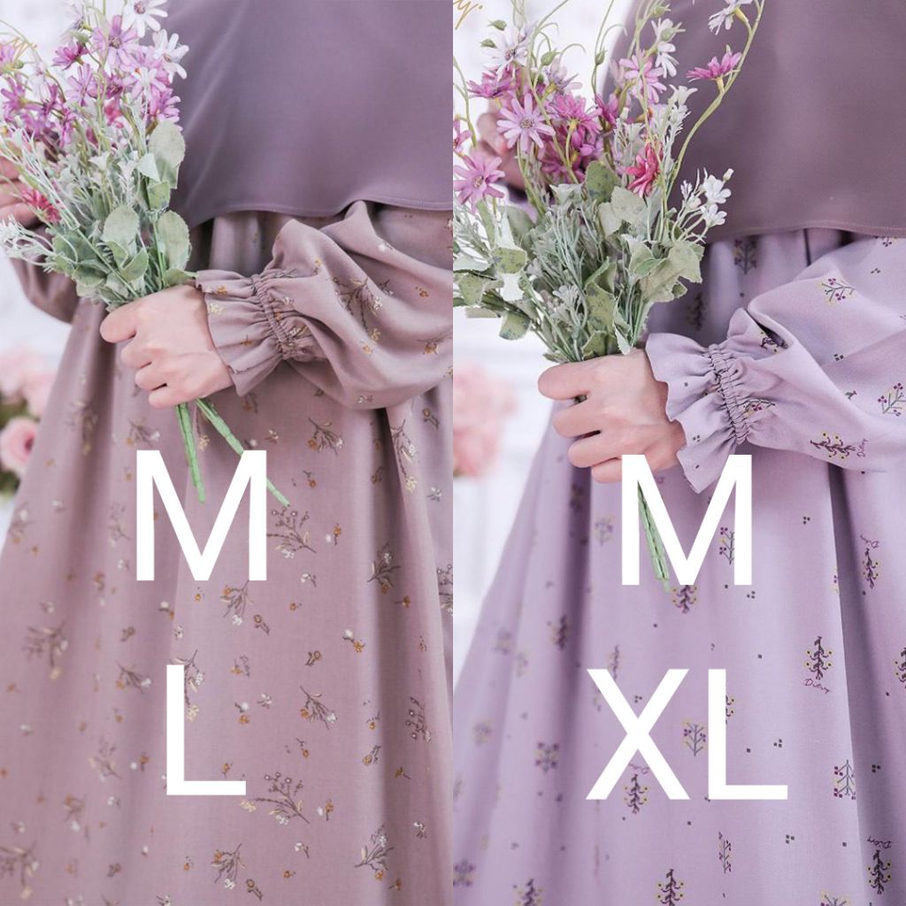 Ditsy TERBARU Juni 2026 Maliya Antler, Armmial Thistle M L XL Nightgown Gamis
