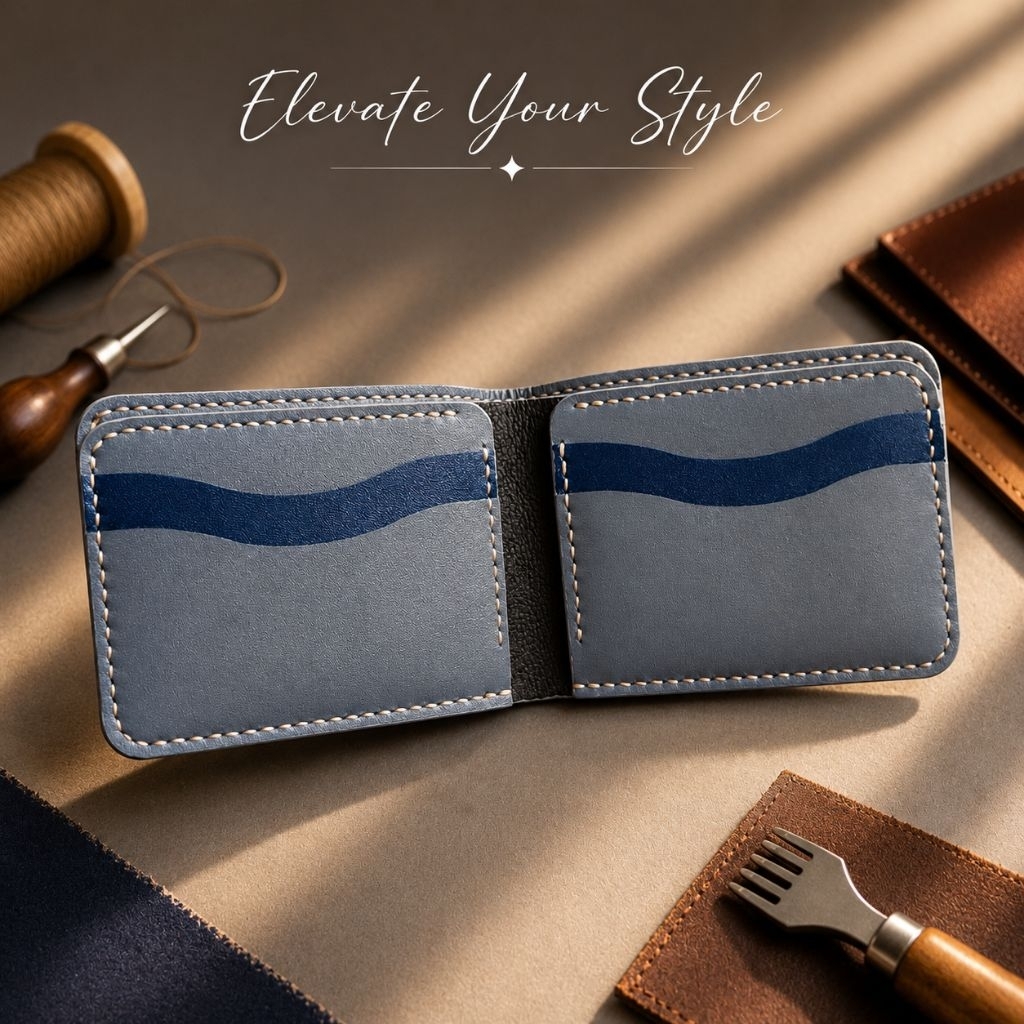 Dompet kulit asli, dompet pria kulit asli handmade