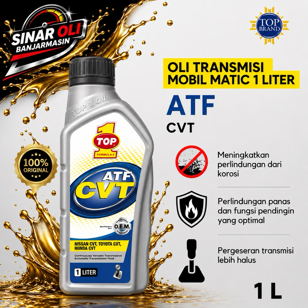 Oli Transmisi TOP 1 ATF CVT (1L)