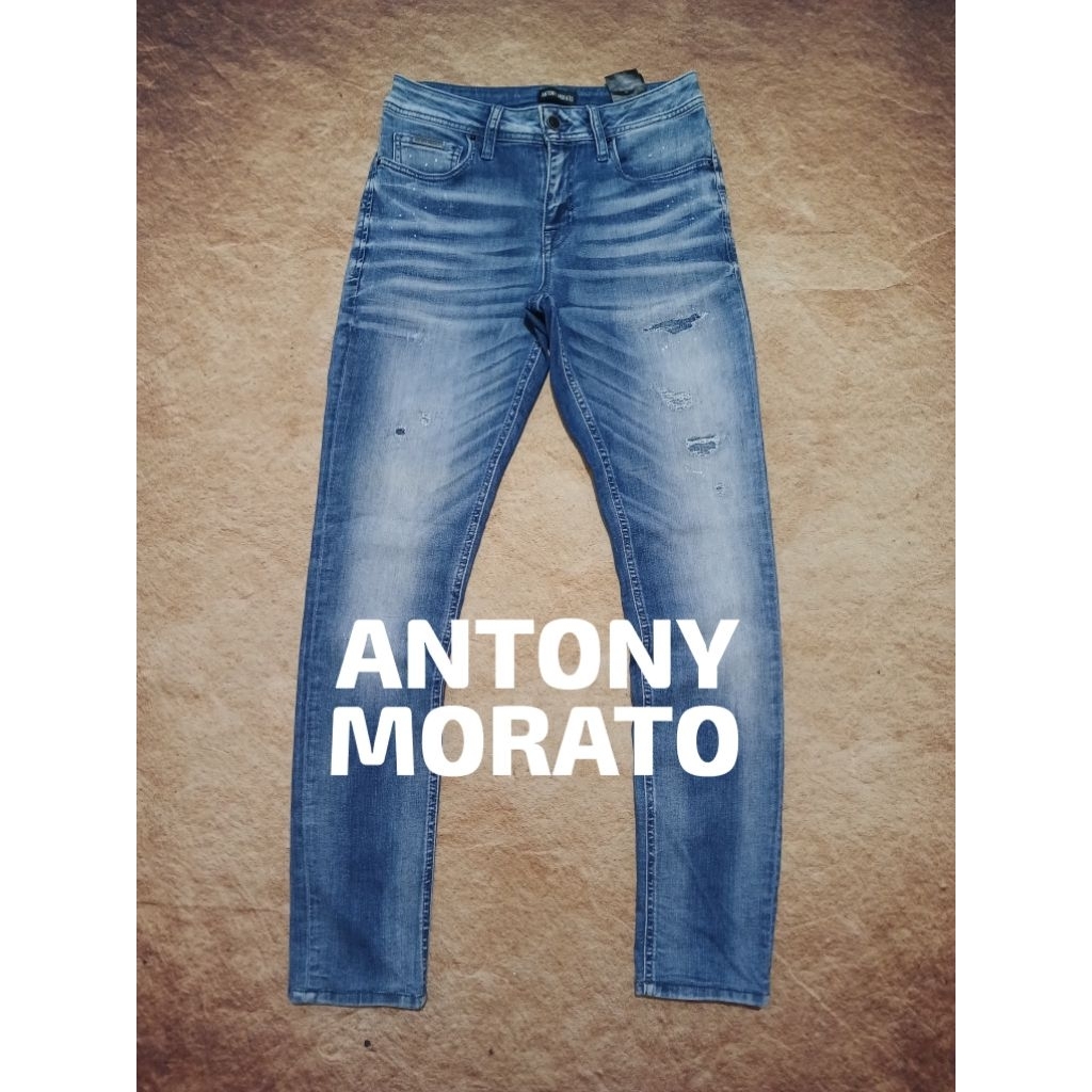 Celana jeans pria ANTONY MORATO tebal ngaret bekas pakai