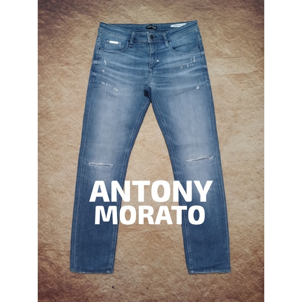 Celana jeans pria riped tidak bolong ANTONY MORATO bekas pakai