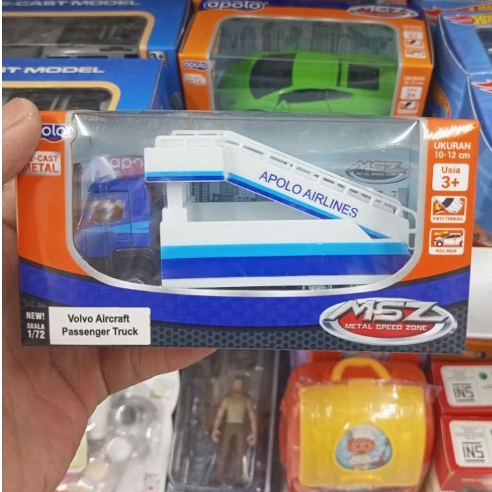 DIECAST VOLVO AIRCRAFT PASSAGER TRUCK SKALA 1:43 APOLO MSZ