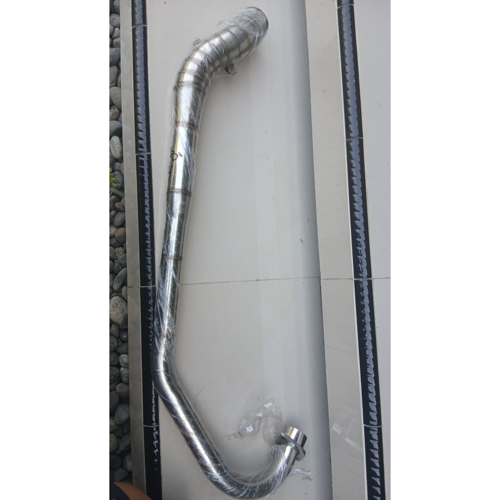 pipa header leher knalpot stainless cbr old 150 cbu k45a lokal fi kpp