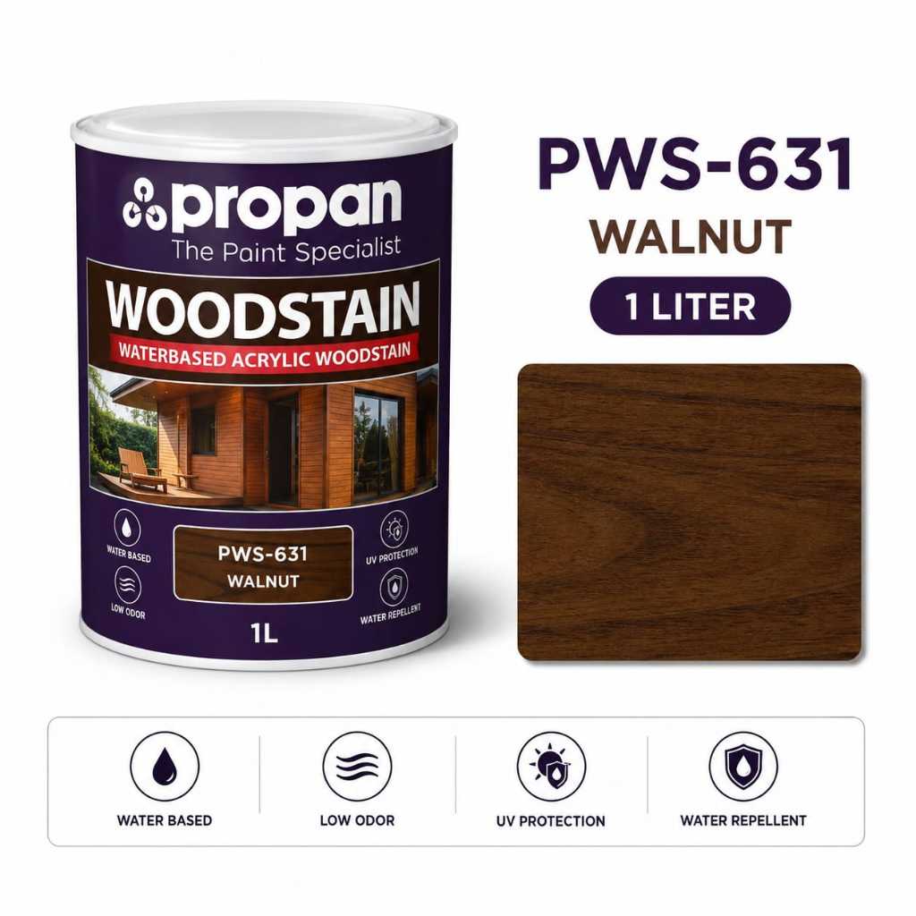 PROPAN WOODSTAIN PWS-631 WALNUT 1L
