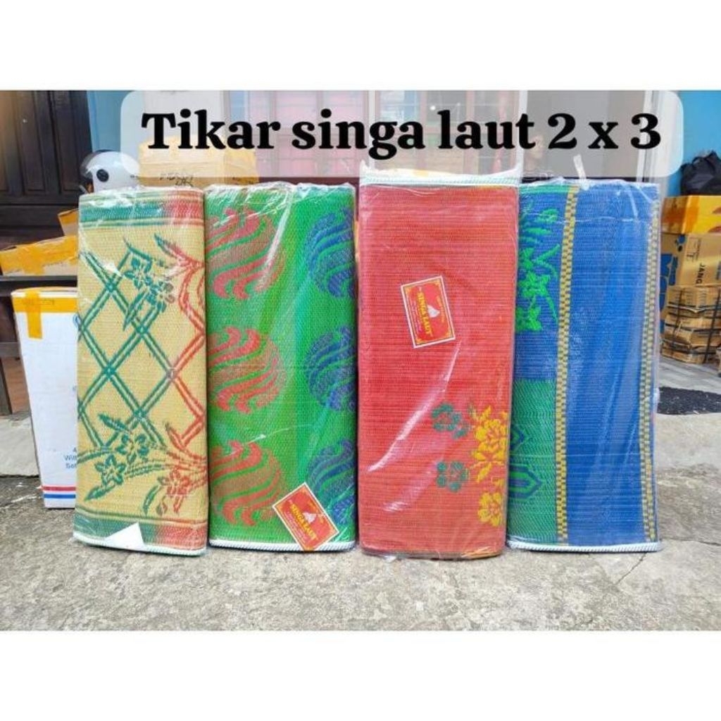 Tikar Lipat Plastik Tradisional Jumbo Tebal Anti Slip / Tikar Plastik Jumbo