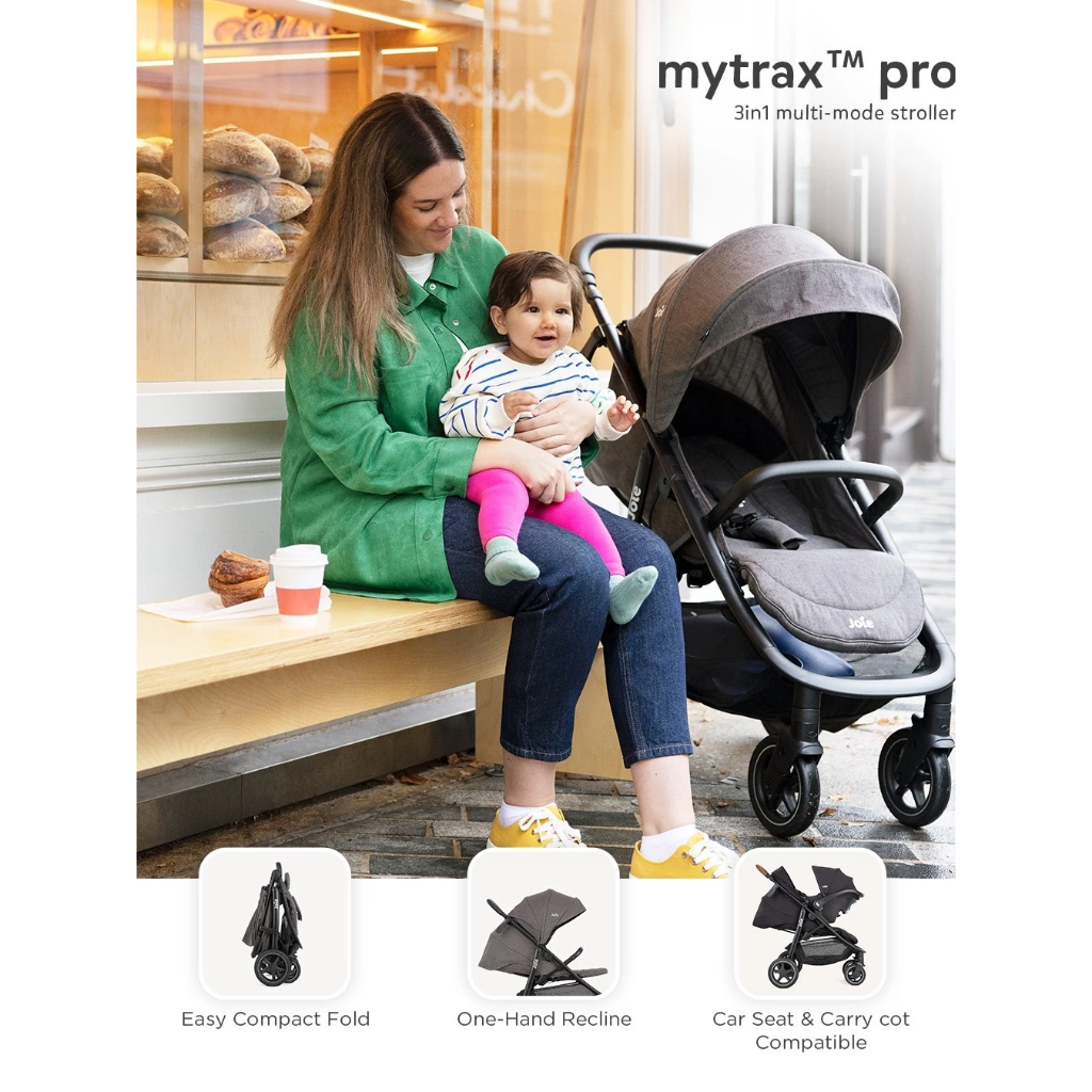 Stroller Joie Mytrax Flex With Rain Cover / Joie Mytrax Pro Cycle Collection Stroller