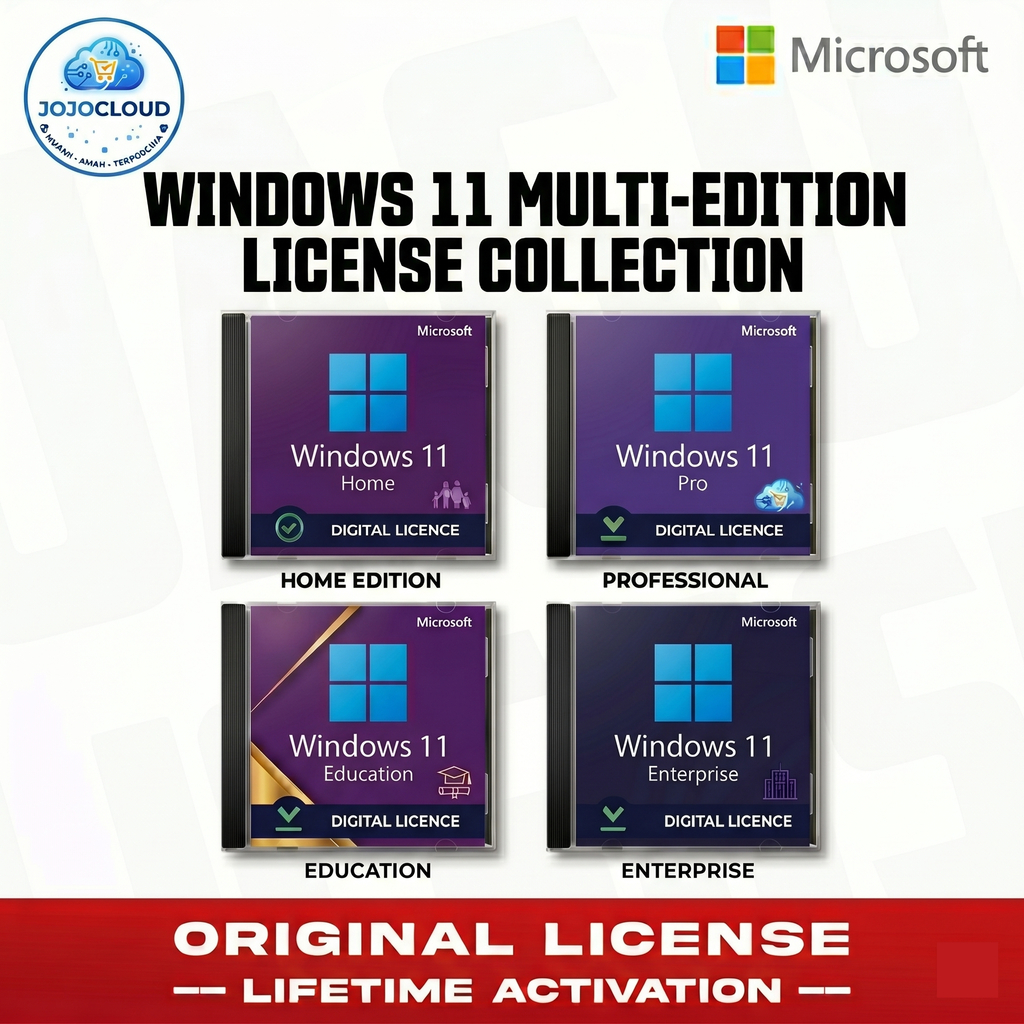 Windows 11 Home | Pro | Education | Enterprise | LTSC Digital License - Original Lifetime