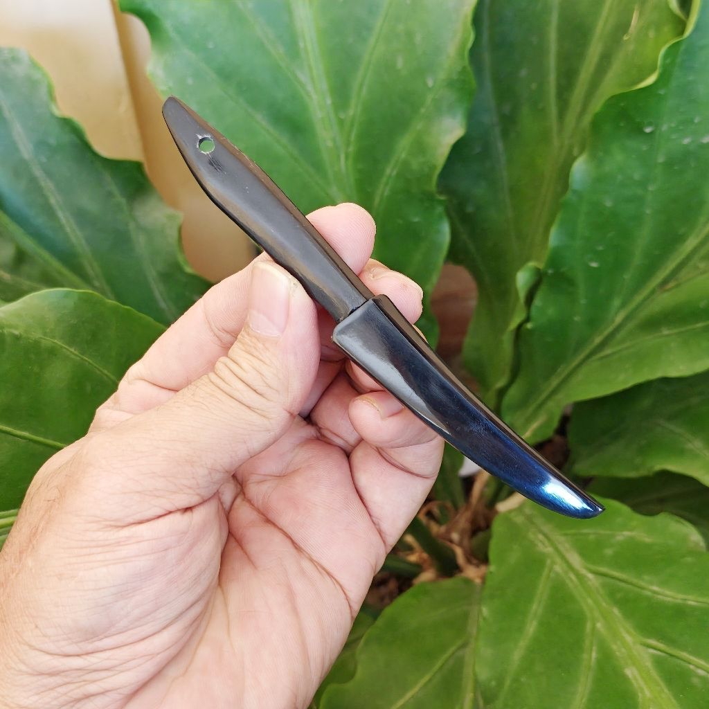 K110 Mini Kitchen Knife, Pisau dapur mungil mini 5 cm dengan Baja Bohler K110 super tajam dan tidak 