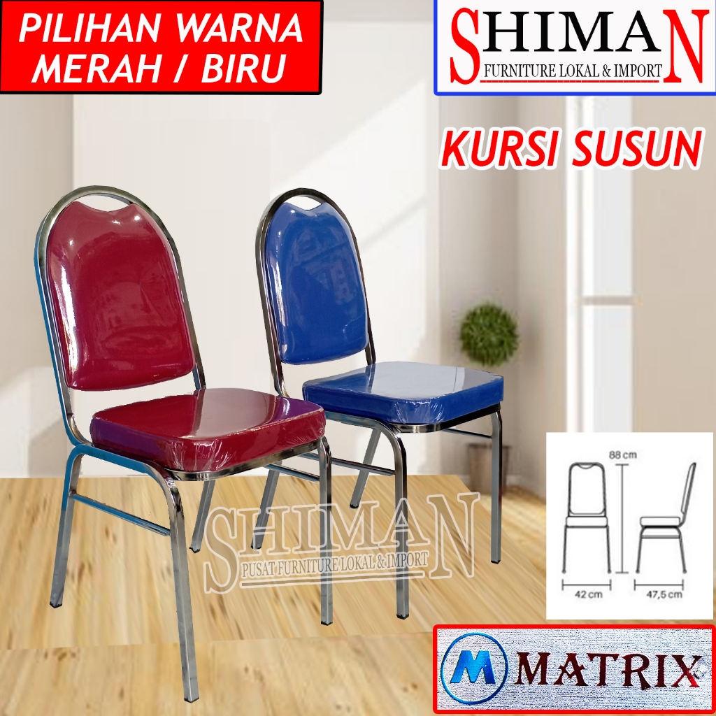 Kursi Susun Pipa Kotak Matrix | Kursi Pesta