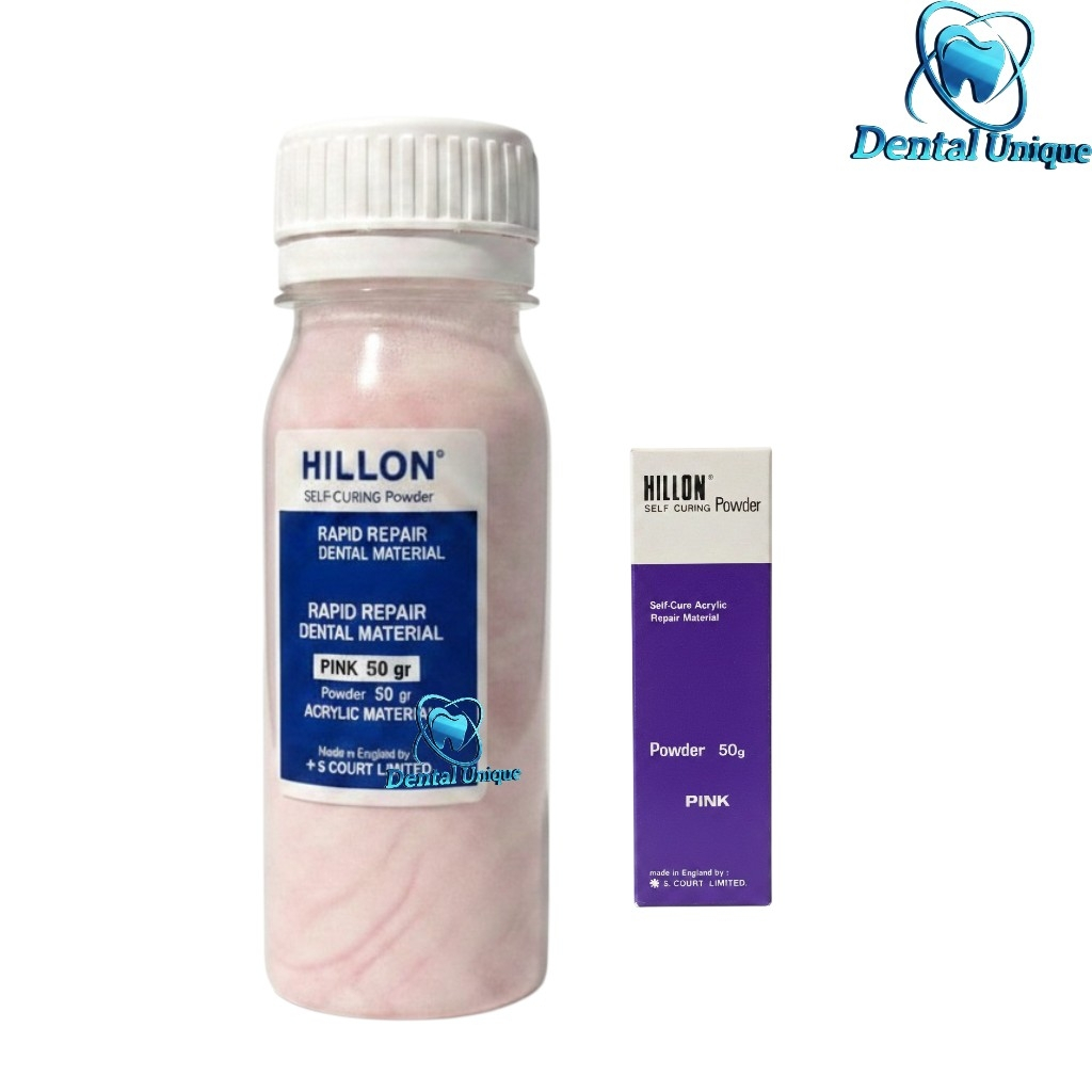 50ml Hilon Powder serat self curing / Bahan Lem gusian Gigi palsu