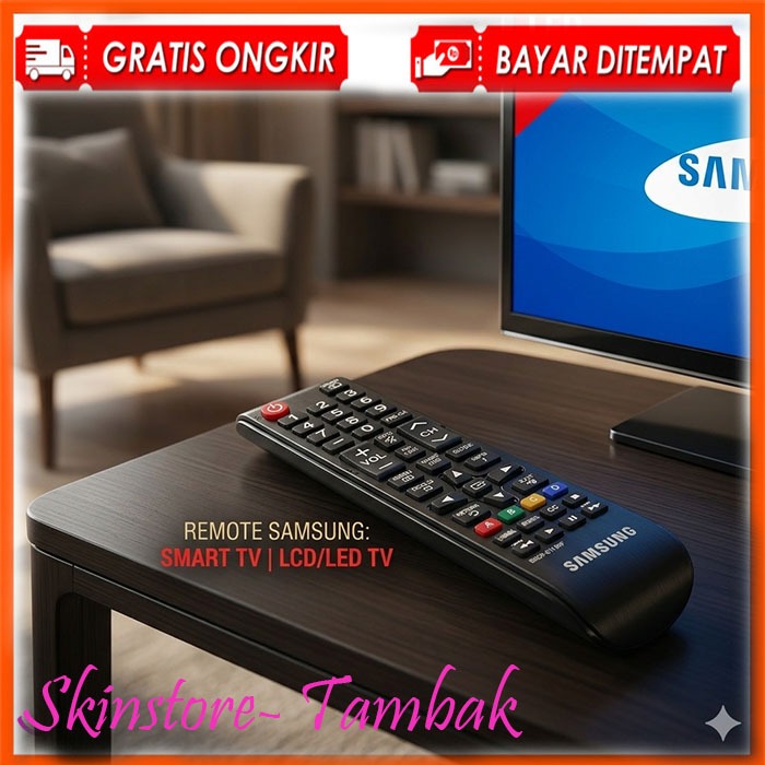 Remote TV Samsung Smart TV LED LCD Universal Remot TV Awet - Free Baterai