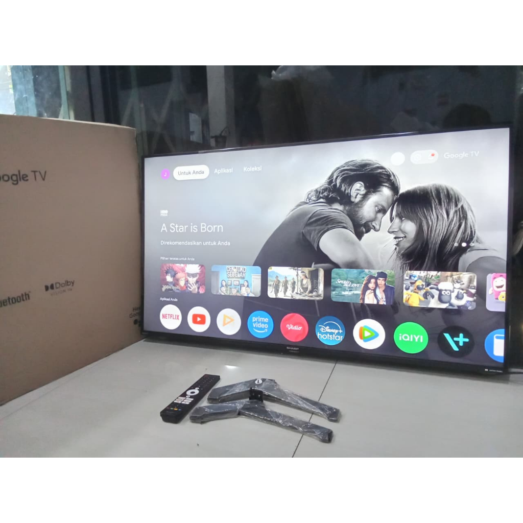 GOOGLE TV LED SHARP 42 INC UHD 4K SUDAH DIGITAL KONDISI BEKAS MASIH SEGEL SIAP PAKAI (0512)