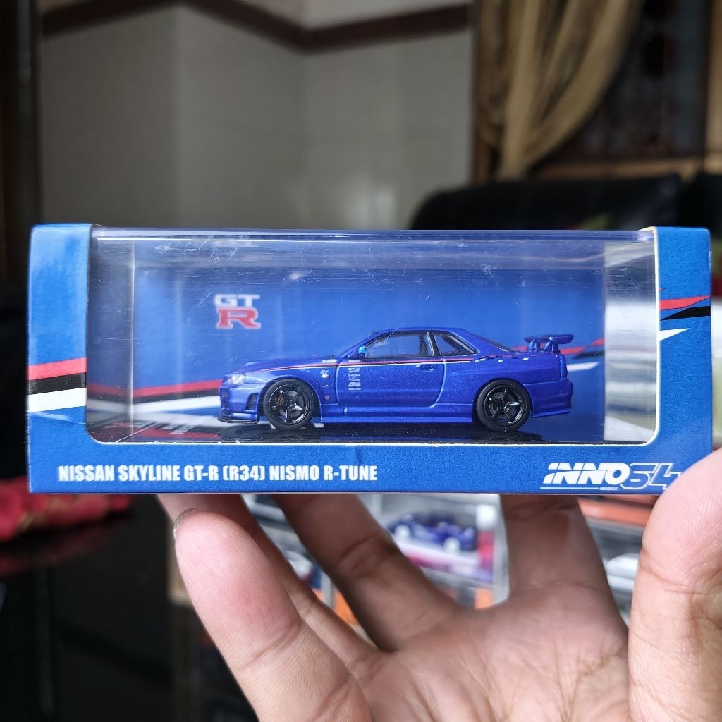 inno64 Nissan Gtr R34 Nismo biru unsealed Very Rare