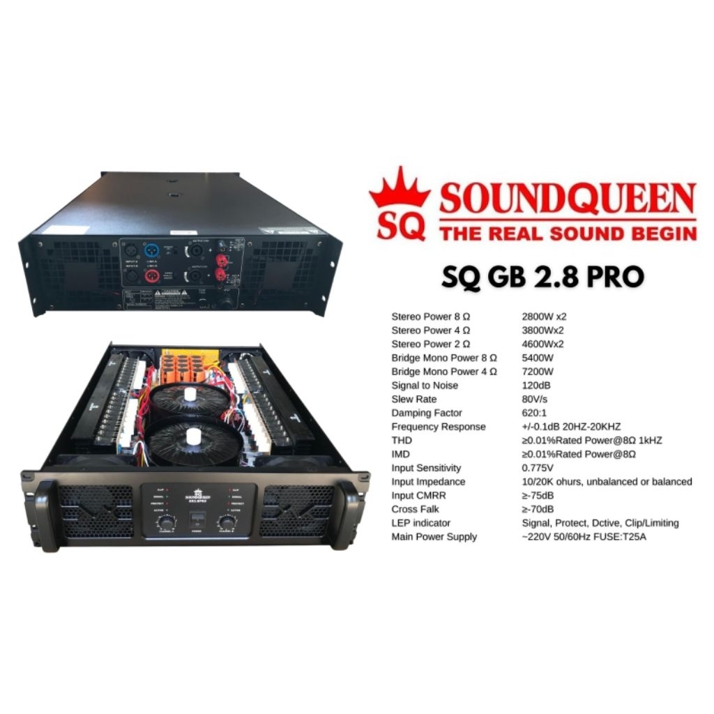 power soundqueen SQ GB 2.0 pro power amplifier SQ GB2.0pro