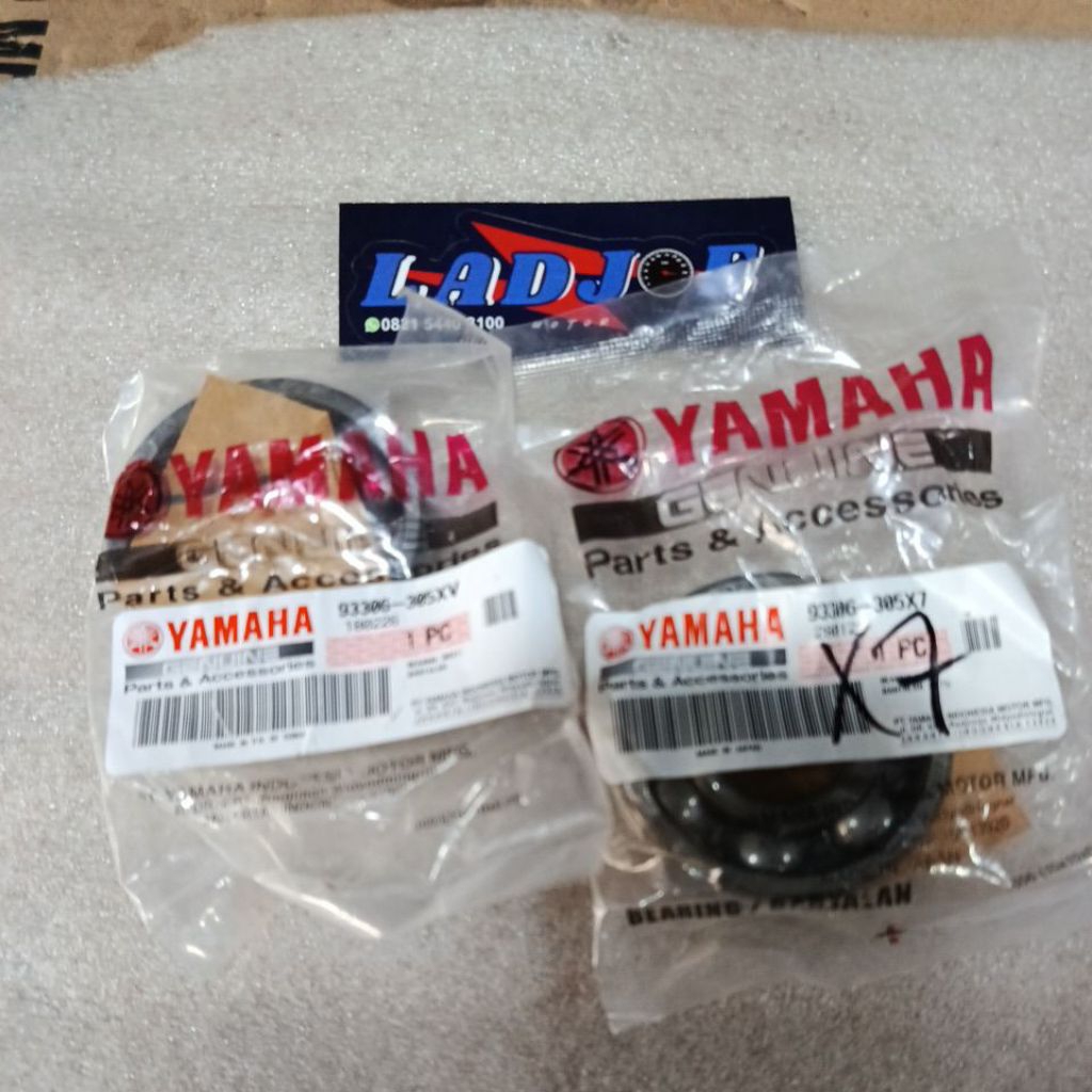 set bearing/set laher kruk as kiri kanan wr155/93306-305x7/93306-305x5/yamaha