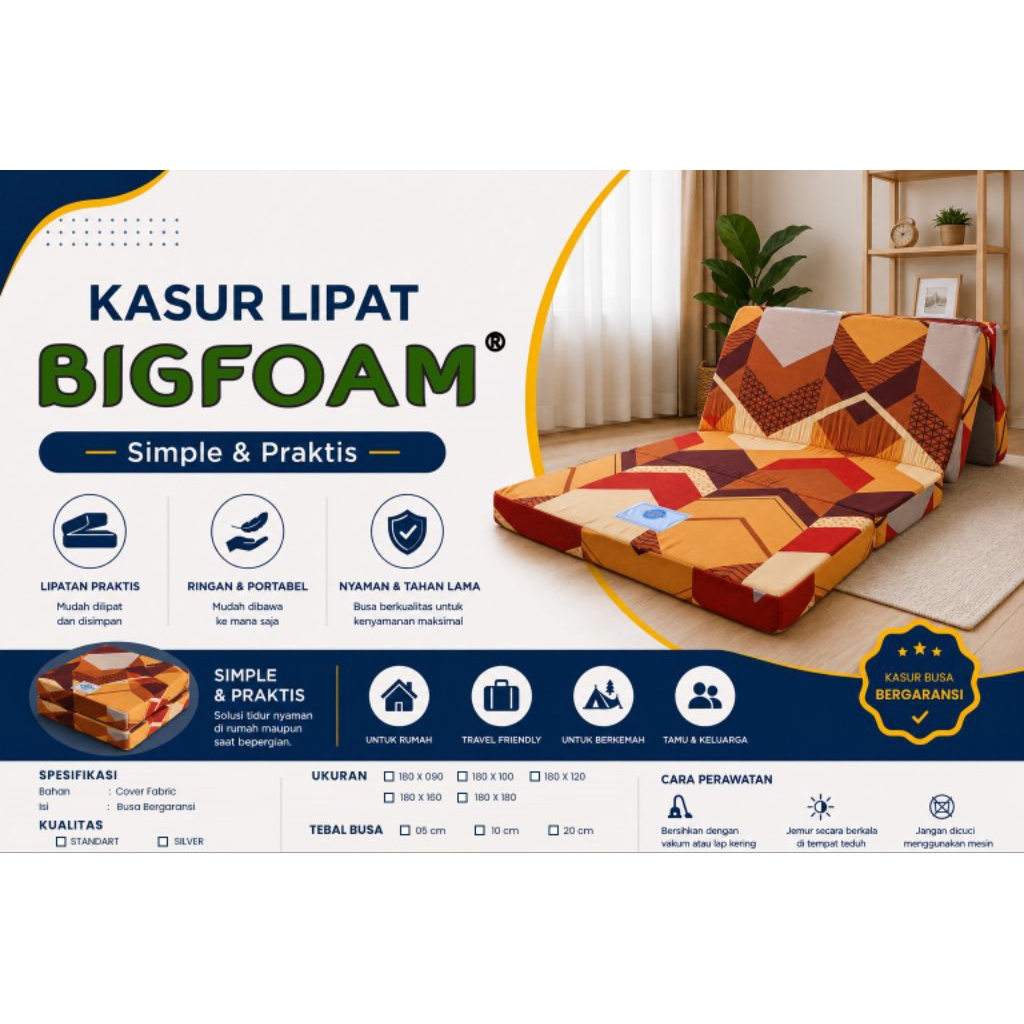 Kasur Busa Lipat Bigfoam