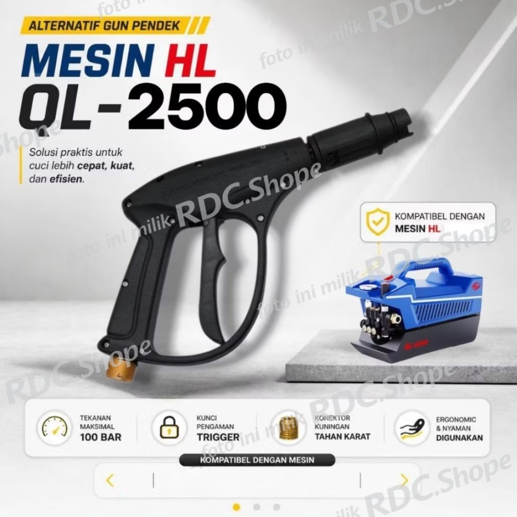 Alternatif Gun Pendek H&L QL-2500 / Gun H&L QL-2500 / Gun High Pressure H&L / Gun Jet Cleaner
