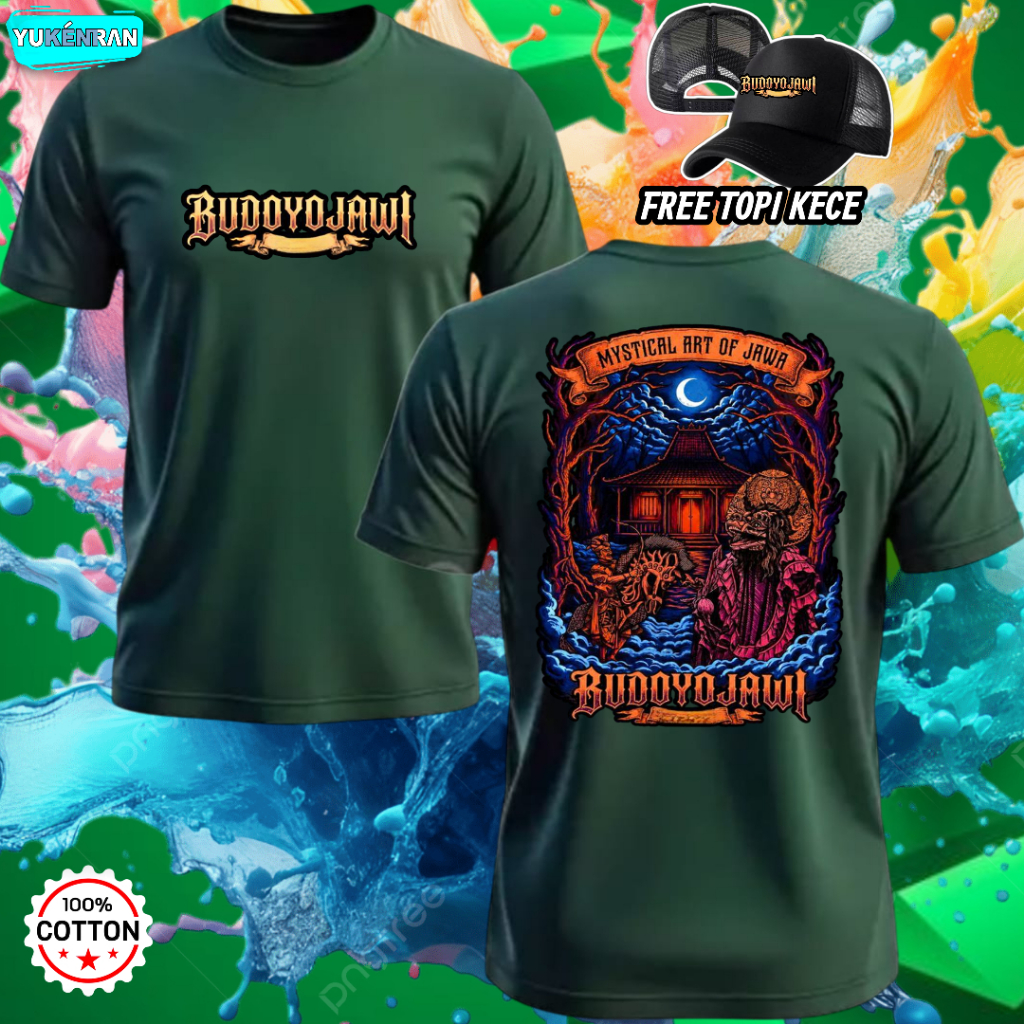 KAOS DISTRO CULTURE STREETWEAR BUDOYO JAWA MYSTHICAL ART OF JAVA DESIGN CULT BAHAN COTTON COMBAD