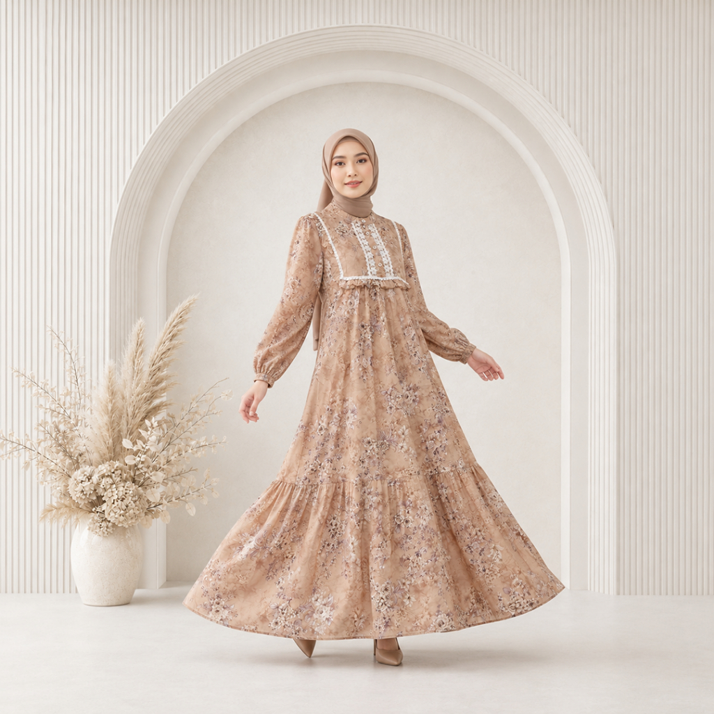 Zeeya Collection Lilia Gamis Rayon Premium All Size