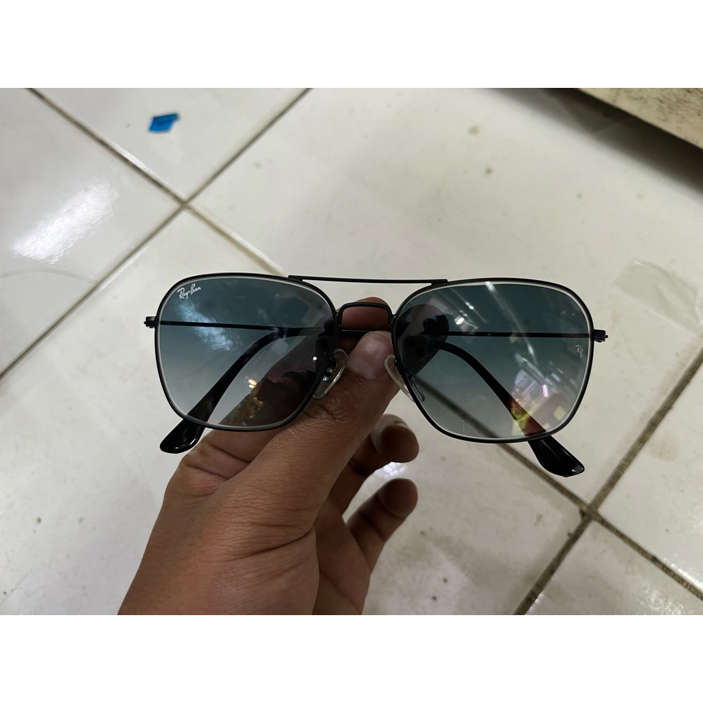 KACAMATA RAYBAN CARAVAN 3136 HITAM LENSA HITAM GRADASI