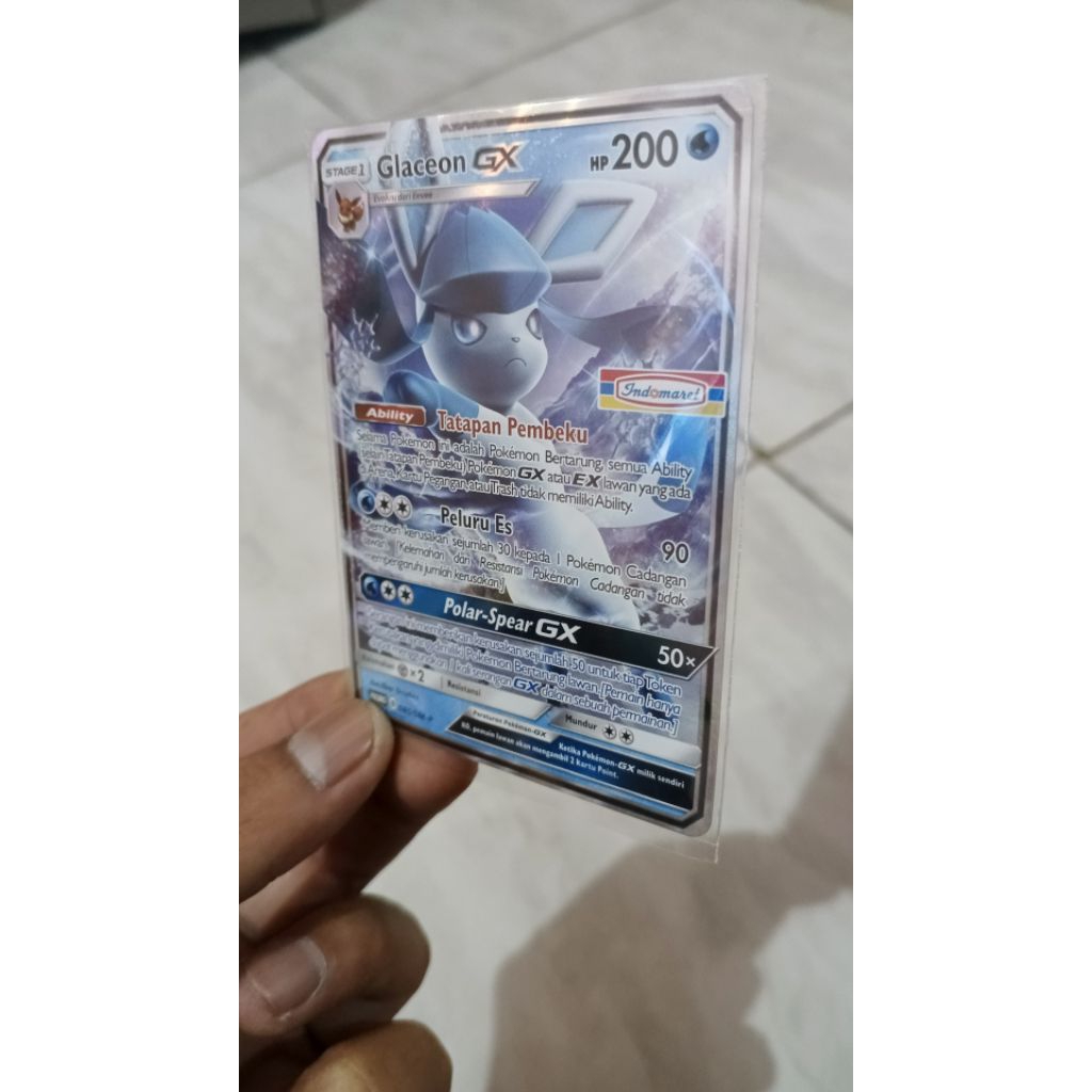 Kartu Pokemon Glaceon GX Promo Indomaret