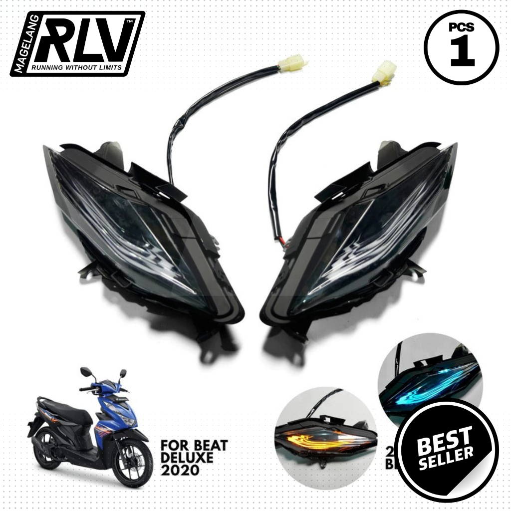 Reflektor Mika Lampu Sen Beat Deluxe 2020 Gen 1 CUSTOM Lampu Sein Riting Motor Honda Beat New