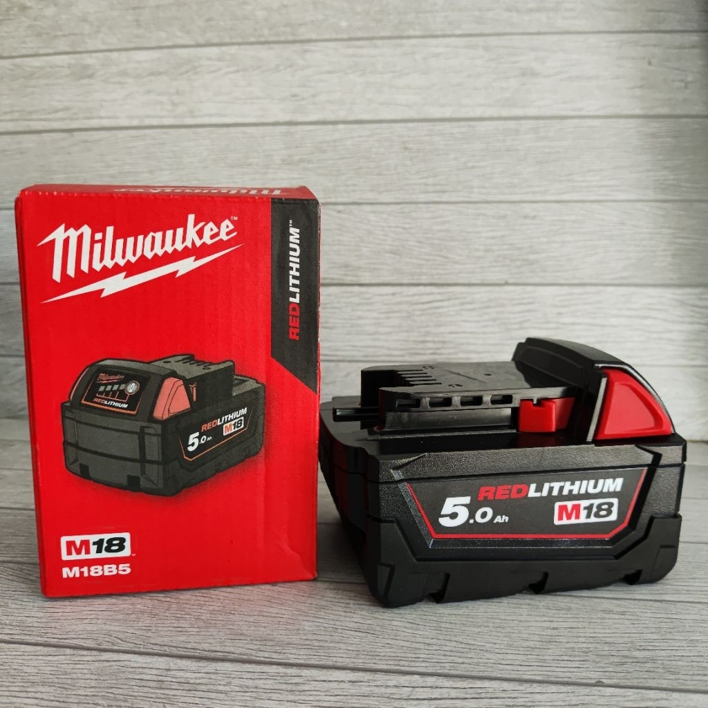Baterai Milwaukee m18 5Ah Milwaukee Baterai m18 Fuel 5A.h