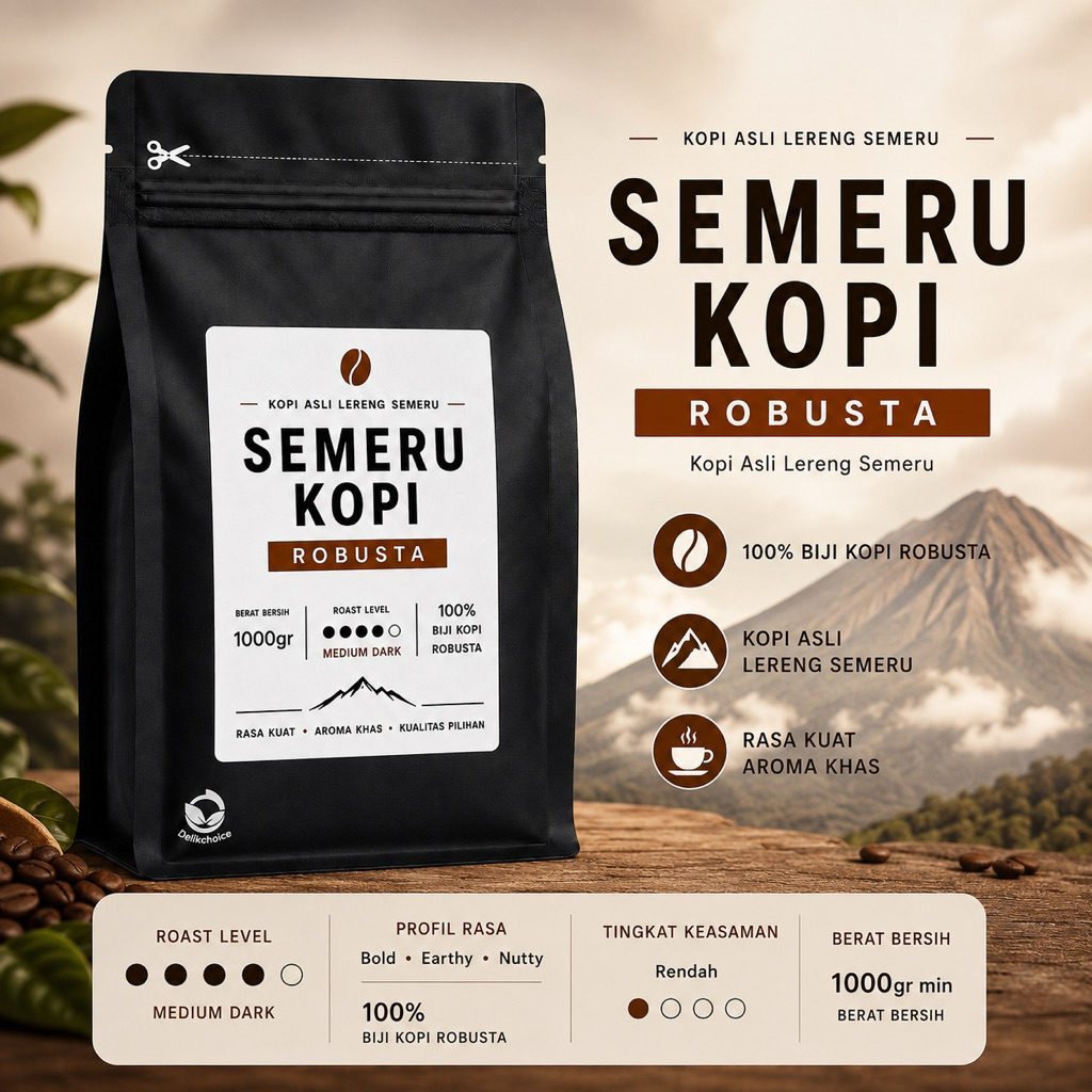 Robusta Java Coffee Lereng Semeru Fresh Roast