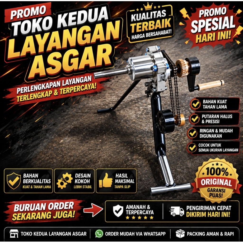 kincir layangan dabel speed super 2 kecepatan