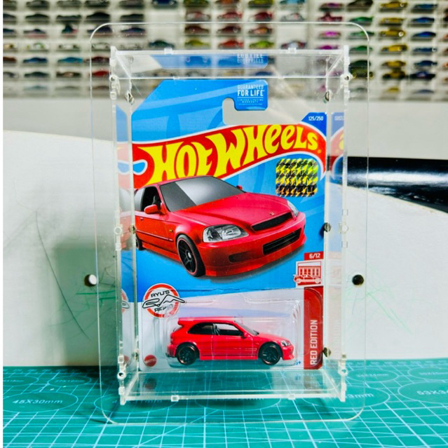 Hot wheels Honda Civic EK9 Red Edition Near Mulus Factory Sealed Free Akrilik ©️2021 Mattel