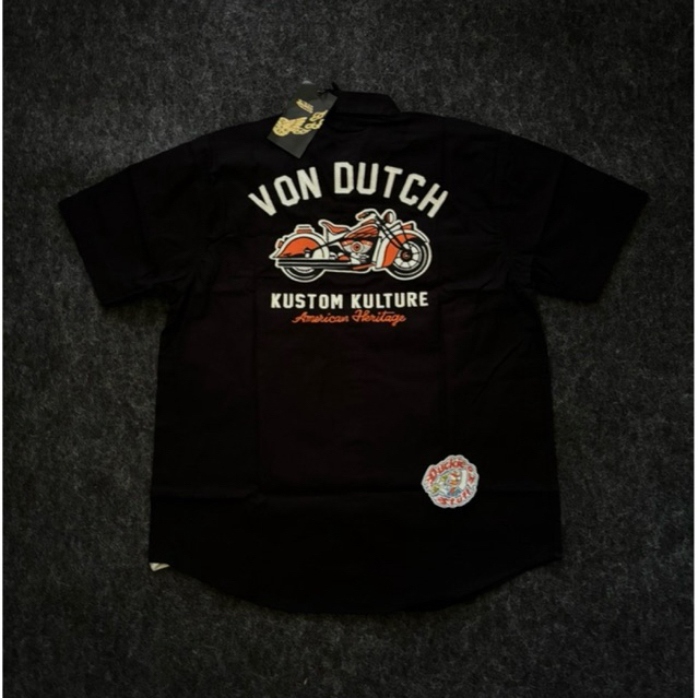 WS Vondutch - Hitam - Motor Full Bordir