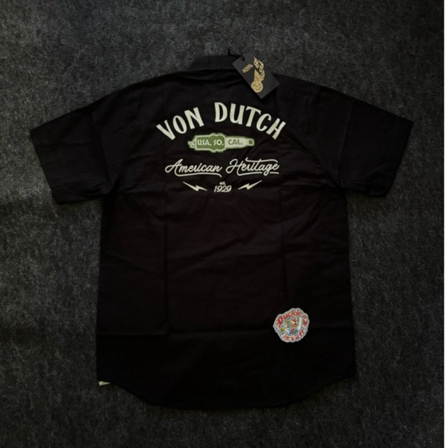 WS Vondutch - Hitam Hijau - Bordir