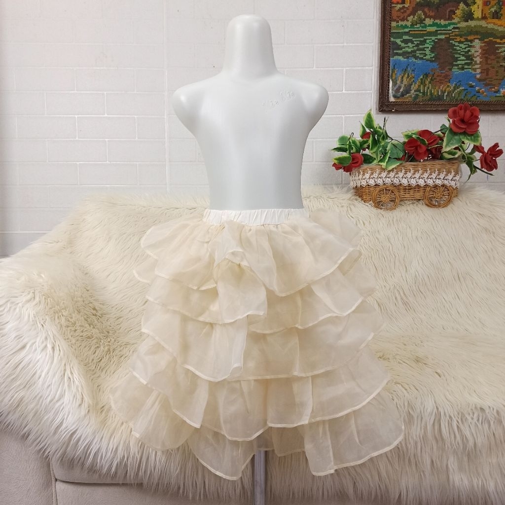 rok anak rok umpak anak rok layer anak rok organza anak