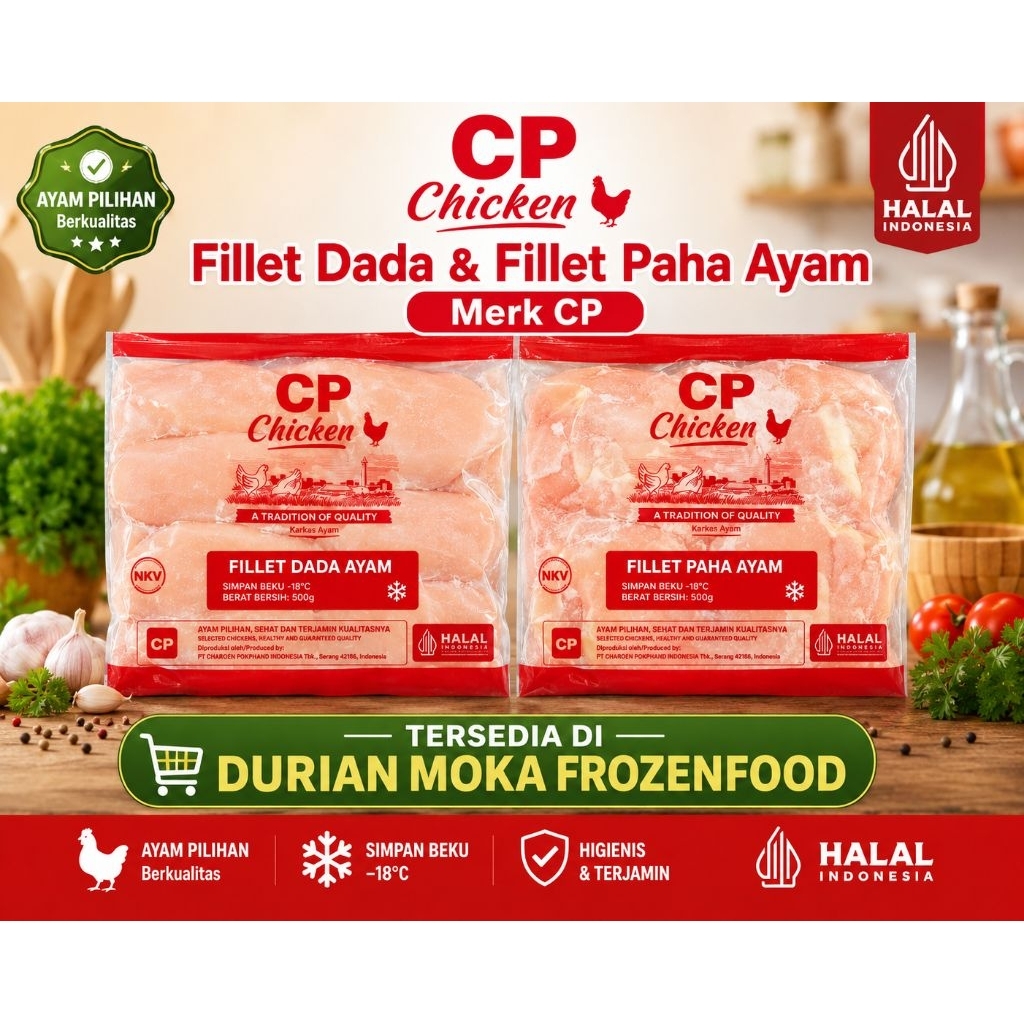 Fillet Ayam DADA merk CP kemasan 1kg